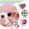 100PCS 18mm Moon Safety Eyes for Crocheting with Washers Clear Safety Eyes for Amigurumi 3D Moon Crochet Eyes Doll Eyes for Animals Teddy Bear Crochet Toy Christmas Decorations